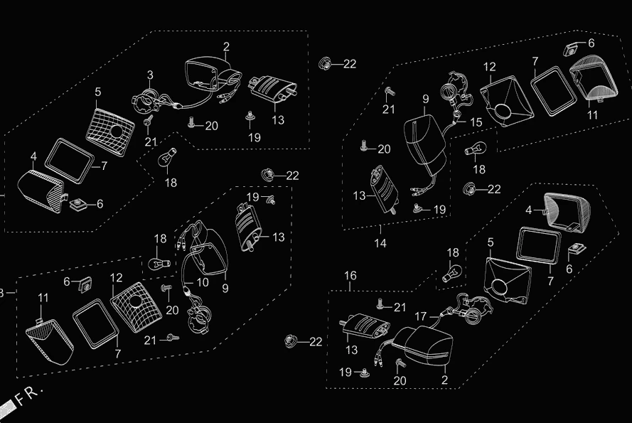 F-22 WINKERS diagram showing 90380-MB2-000