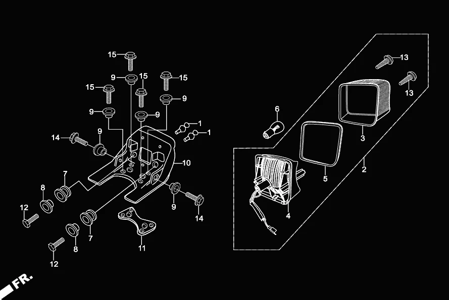 F-23 TAIL LIGHT diagram showing 95701-06018-08