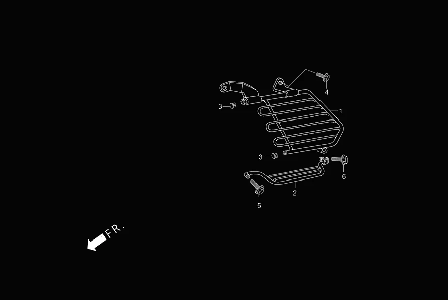 F-29 GUARD SARI STEP PILLION WOMEN diagram showing 95701-08030-00